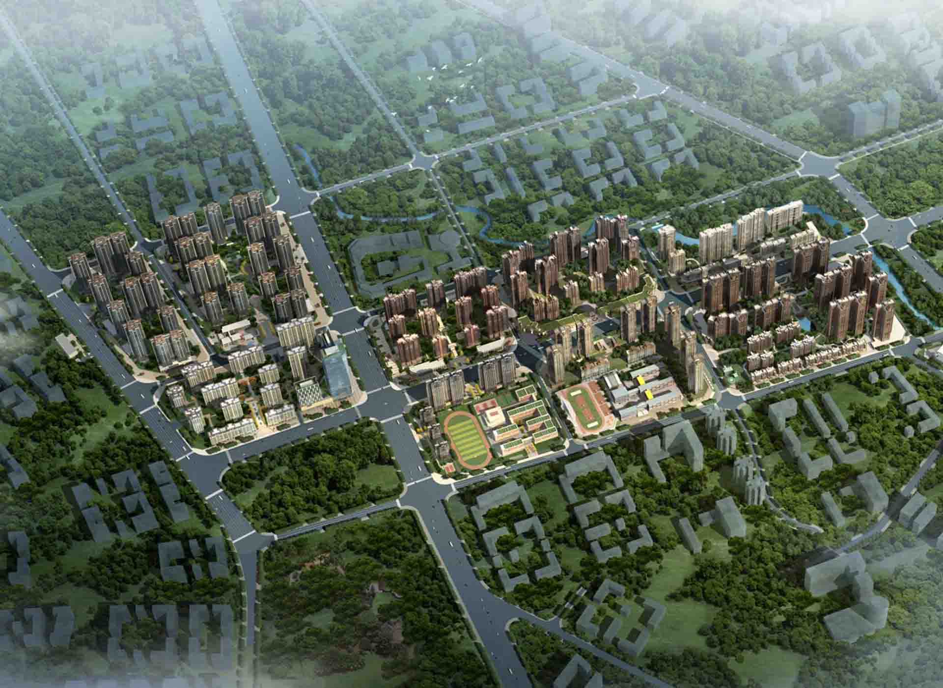 怀化大汉龙城住宅小区总体规划设计